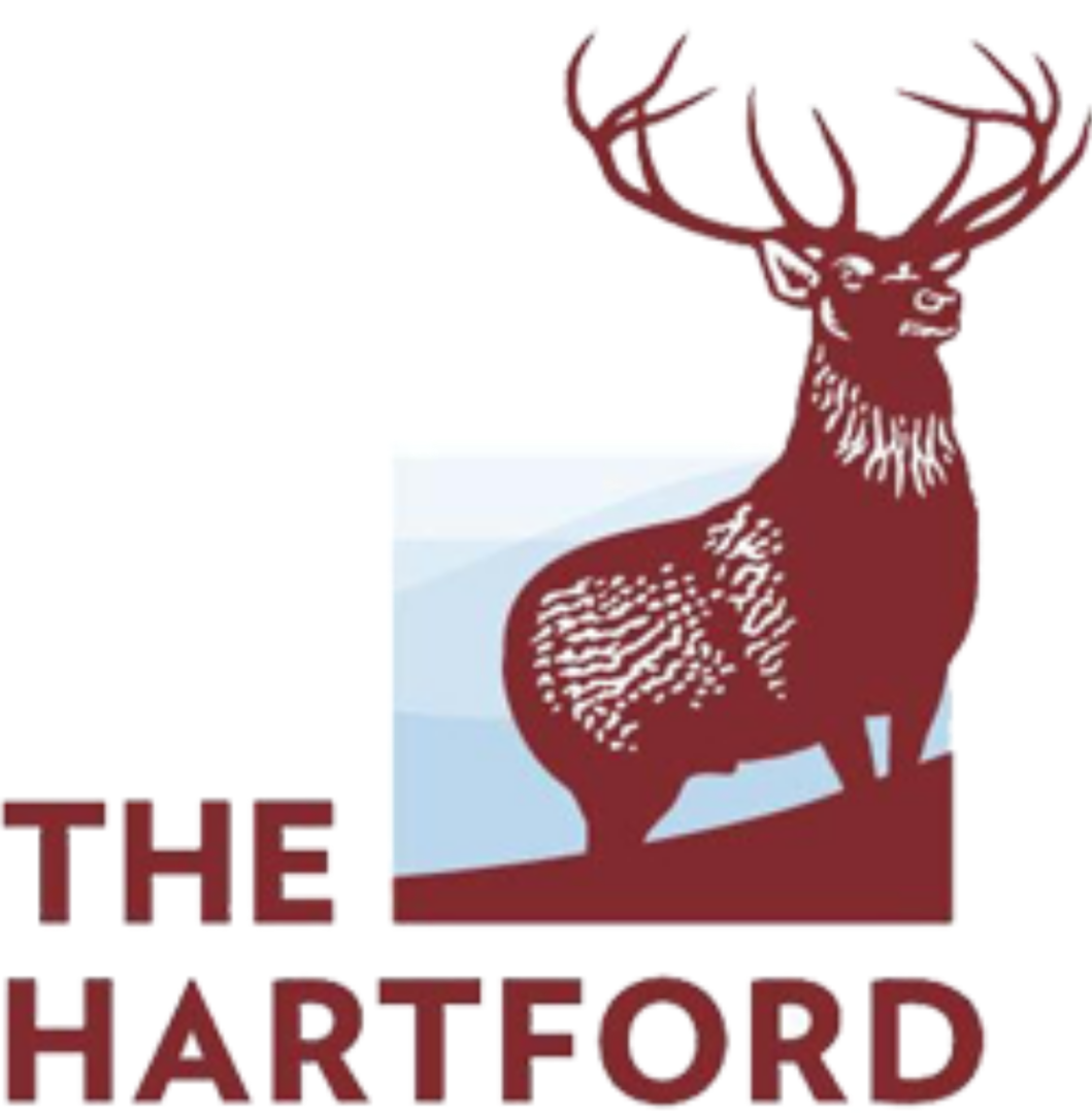 Logo of The Hartford featuring a stag.
