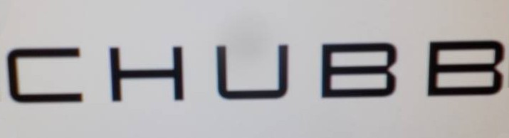 Close-up of a black letter 'U' on a white background.